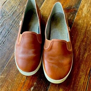 Brown leather Keds size 8